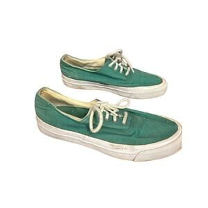Eddie‎ Bauer Green And White Mens Shoes Size 9.5 Lace Up